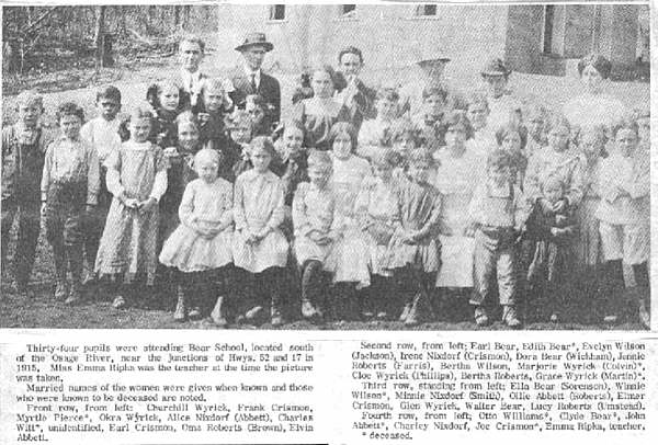 bear school 1915