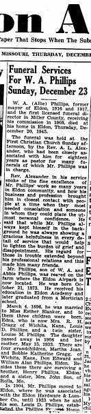  17 W.A. Phillips Jr. obit Dec 23 1945 