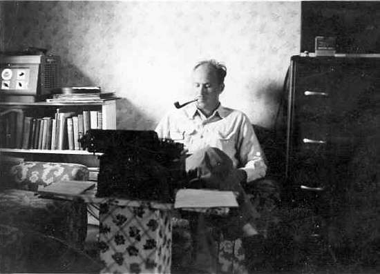  07 Clyde Lee writing Miller County History 