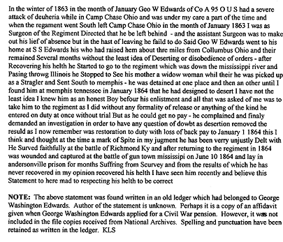 21 George Edwards Civil War Document
