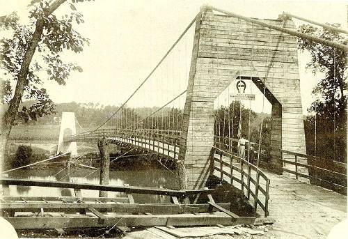 33 Suspension Bridge at Tuscumbia 1905-1934