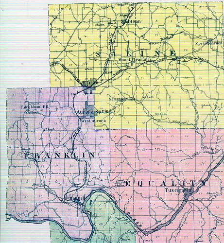 07 Miller County Railroad Map - 1903