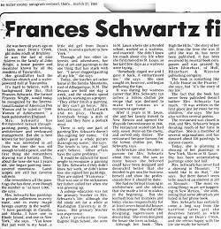 03 Frances Schwartz Narrative