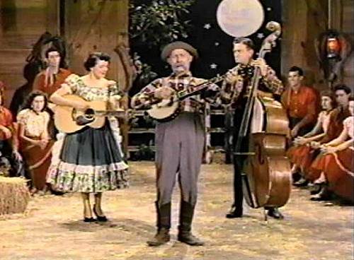 16 Lake of the Ozarks Square Dance Team on Grand Ol Opry - Lee and Joyce on Left Sitting