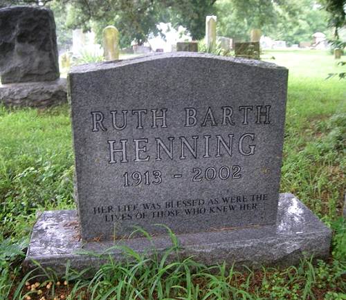 15 Ruth Henning Tombstone