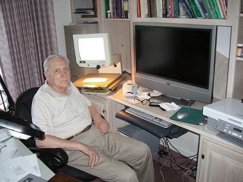 02 Carrol McCubbin in his Study