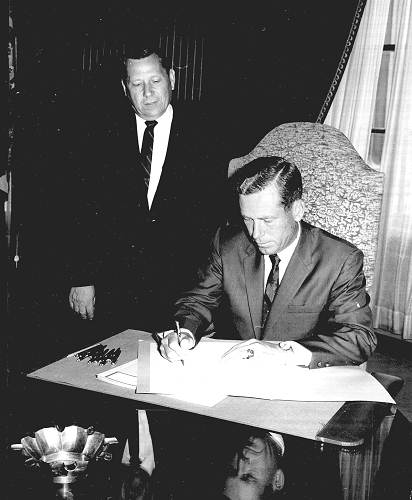 08 Signing Motorcycle Helmet Bill with Gov. Hearnes