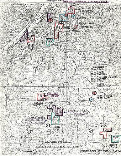 18 Bear Family Plot Map