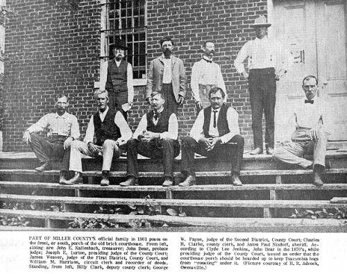 21 County Officials 1901 - John Bear 2nd From Left Seated