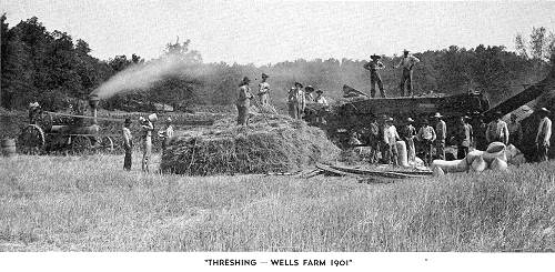 23 Threshing at Wells Farm