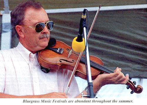 01 Clifford Hill playing at a Bluegrass Festival