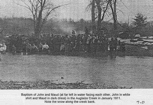 15 Baptism - John and Maud Pope - 1911