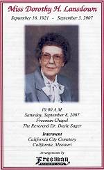 04 Dorothy H. Lansdown Obit