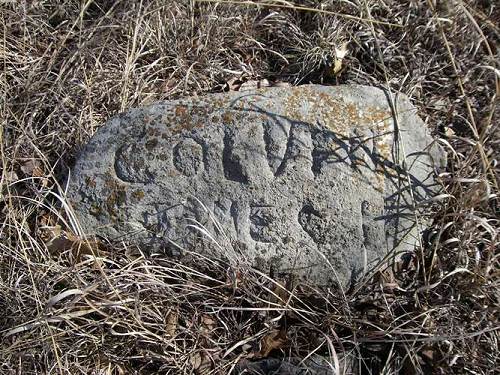 05 James Hamilton Colvin Stone engraved on rock by Gary Flaugher
