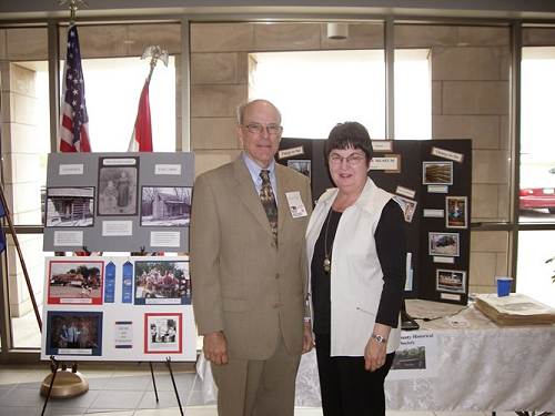 45 Joe and Judy at Columbia College Display