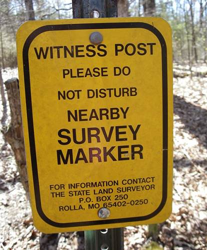 46 Survey Marker Sign