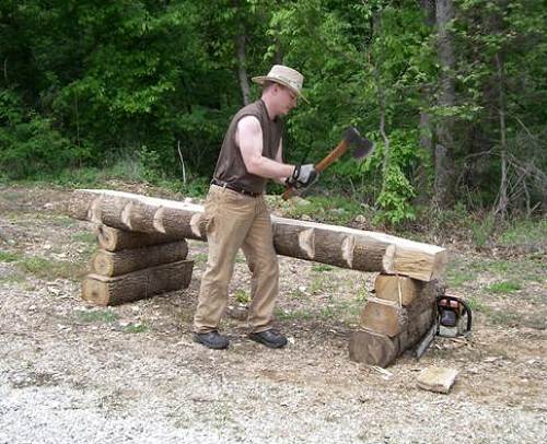 67 Wayne Juliano, Log Home Building