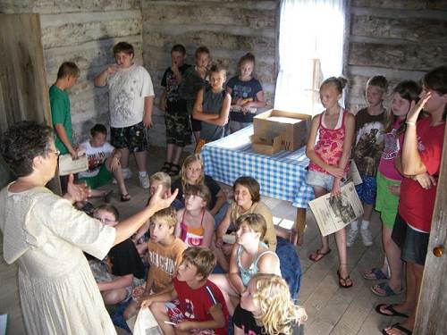 31 Sharon Holder telling the Lupardus Cabin Story