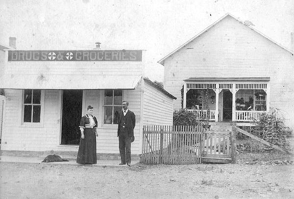 06a Dr. George Mace and Wife in front of Office and Home