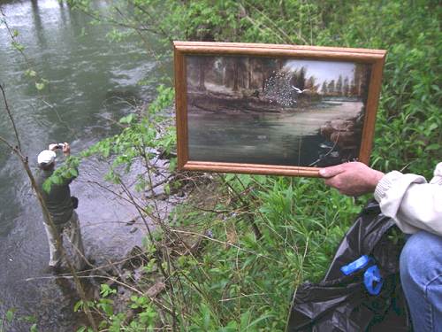 19 Windes Eddy - Alan in stream Photographing