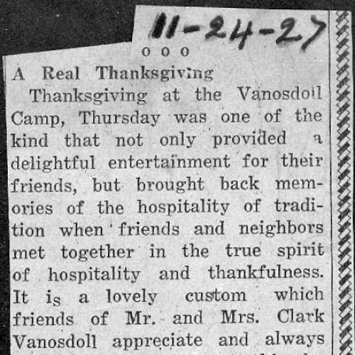 61 Thanksgiving Party - 1927