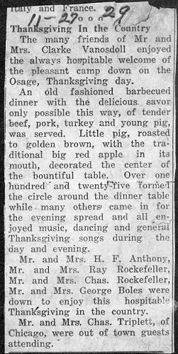 62 Thanksgiving Party - 1929