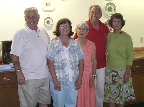 28 James Steen, Marylin Whitaker, Alice Tyler, Sherril Steen and Eula Maye Bond (Carol Elseman was Absent)