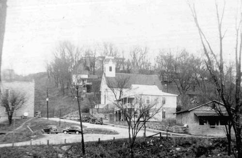 09 Presbyterian Church on Right - Bank on Left