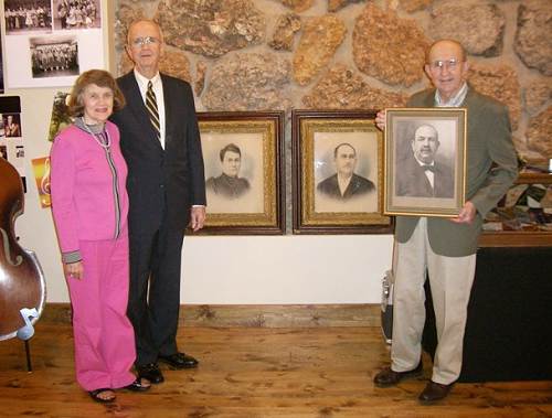 01 Professor and Mrs. William Harvey and Dr. Otis Burris