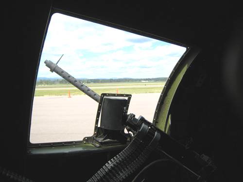 03 Waist Gun position inside B-17 Bomber