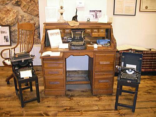 24b Original Brumley Masonic Hall Desk