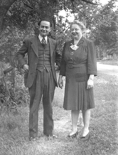 65 Ted and Sister Nancy Hawkins - 1950
