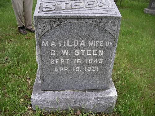 16 Matilda Steen Headstone