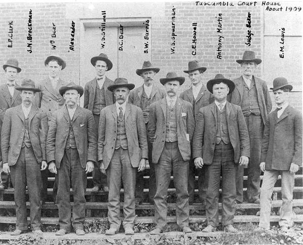 32 County Court - 1909 - First Man on Left Bottom Row John Blackburn