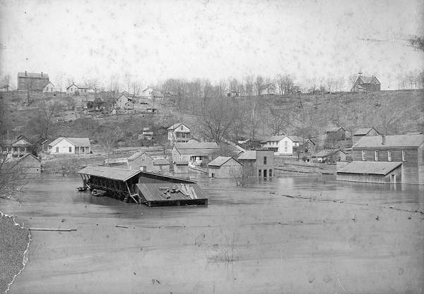 05 1895 Flood Crackerneck Street looking Northwest
