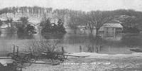 19 1916 Flood Overlooking Shut In Branch Bridge toward Goosebottom