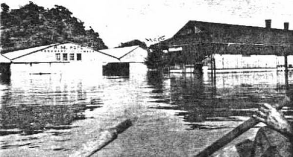 33 Depot and Popes Lumber Yard - 1941