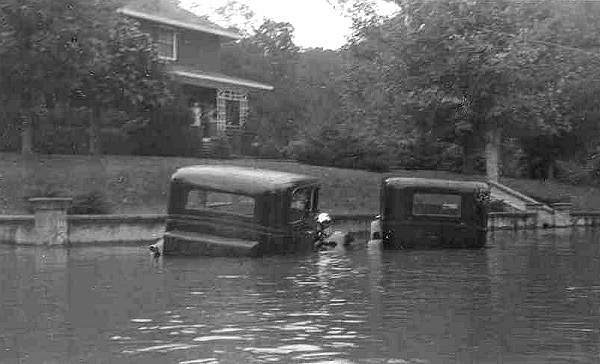 43 Flooded Cars of Madison Bear and  son David Bear - 1943