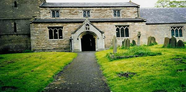Front view of St. Chad’s Church of Dunholme, England