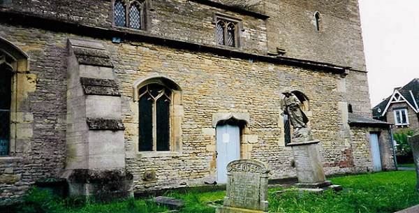 Back view of St. Chad’s Church of Dunholme, England