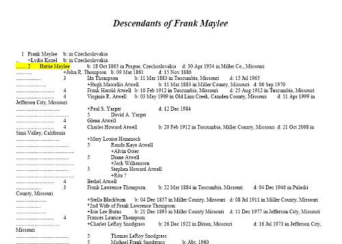 40 Frank Maylee Genealogy