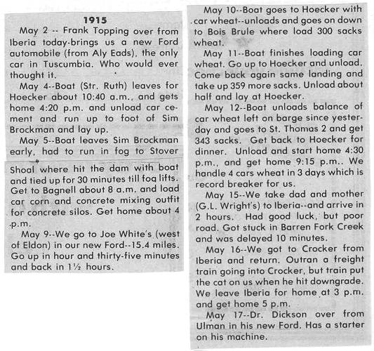 74 C.B. Wright Diary - May 1915