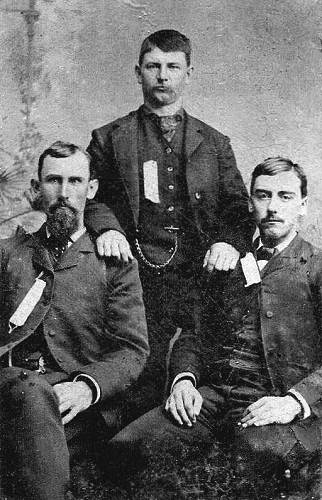 21d Standing: Bob Marshall - Seated L to R: Joel B. Clark and son James E. Clark