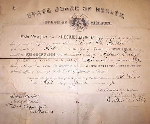 03 Dr. Walker Medical License