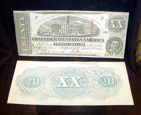 15 Confederate Currency