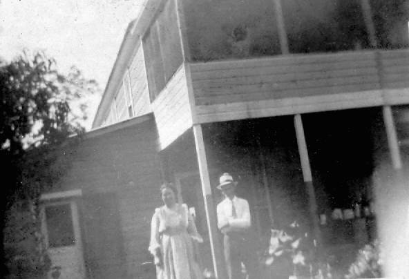 22 Back of Store at Cross Roads - Grace and James Albert Hannah