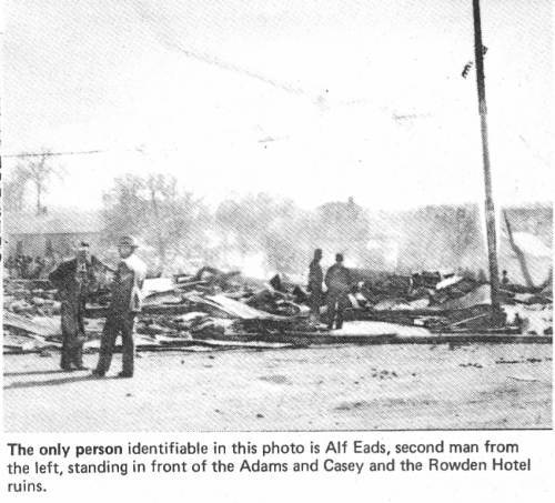 31 Iberia Fire - Alf Eads in front of Ruins