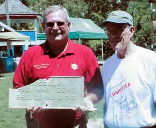 10a Sheriff Bill Abbott donating sign to Museum