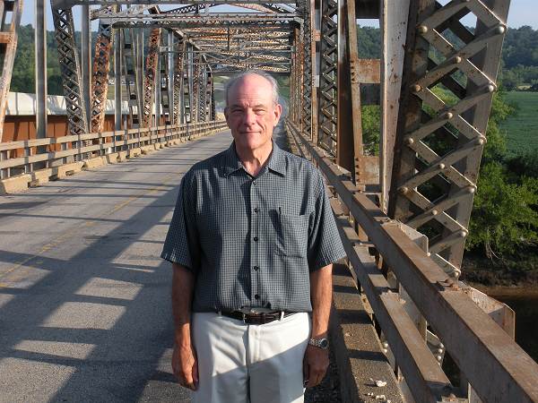 84 Joe near South end of Bridge at Last Crossing of Tuscumbia Bridge