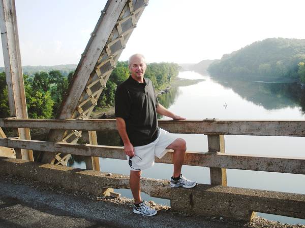 86 Larry at Last Crossing of Tuscumbia Bridge